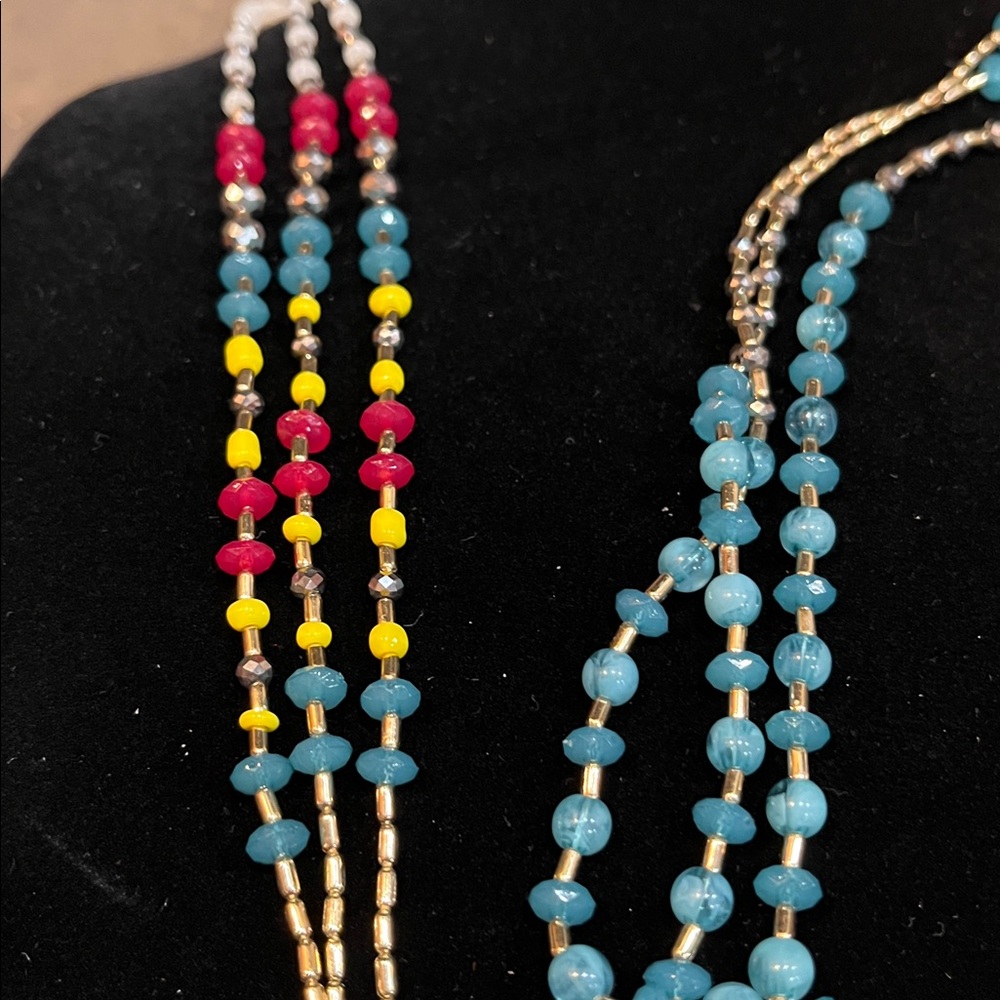 INC International Concepts Multi-Strand Beaded Layered Necklace - OS - Like New